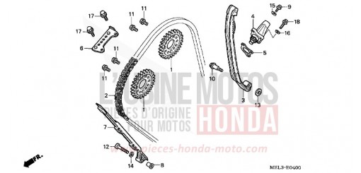 CHAINE A CAMES/TENDEUR CBR1000RR6 de 2006